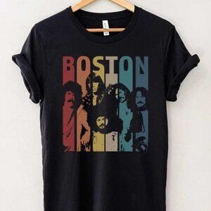 Boston Band Retro Vintage Rock Music Graphic Concert Tour Shirt 93